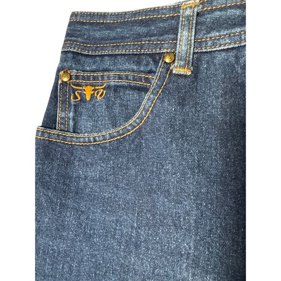 VINTAGE Sergio Valente Jeans Women Size 28 Blue Denim Dark 80s 27 inseam - Picture 2 of 13